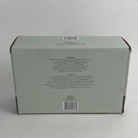 LED Decorative Candle Set Battery Gold Pillar Christmas Holiday Sparkle NEW - Picture 3 of 5